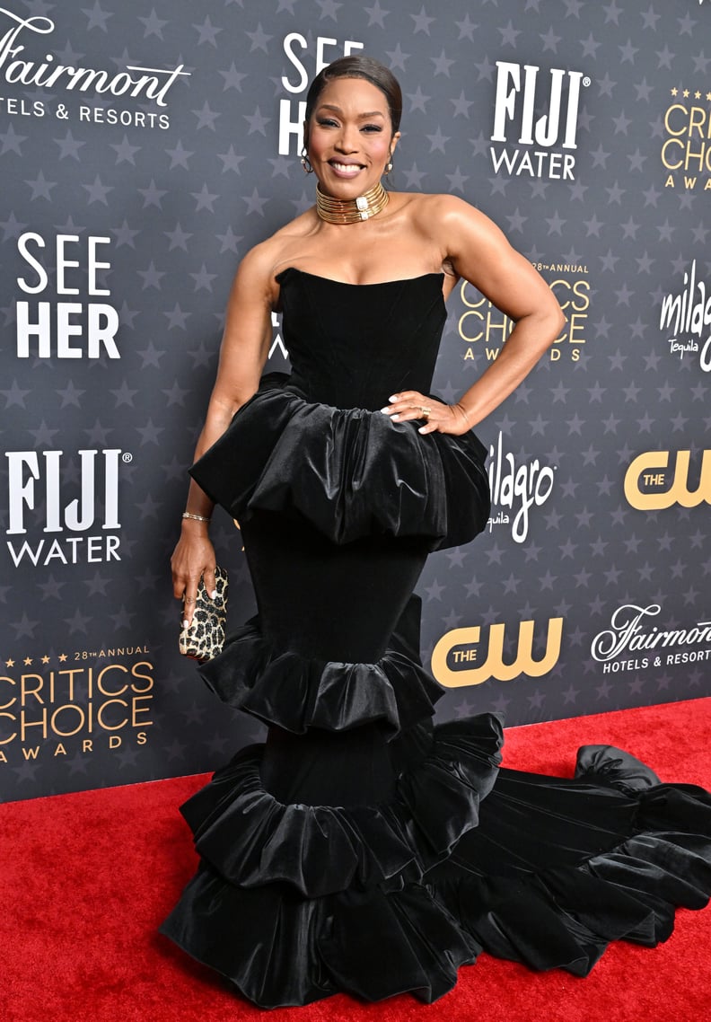 Angela Bassett Wearing the Peplum Trend